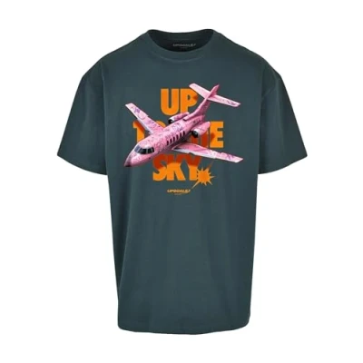 Abbildung von Mister Tee Unisex MT2737 Up to The Sky Oversize T Shirt, Bottlegreen, S