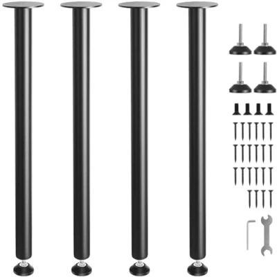 Abbildung von VEVOR Tischbein 4er Set Tischbeine Tischkufen 762mm hoch 110mm Montageplatte