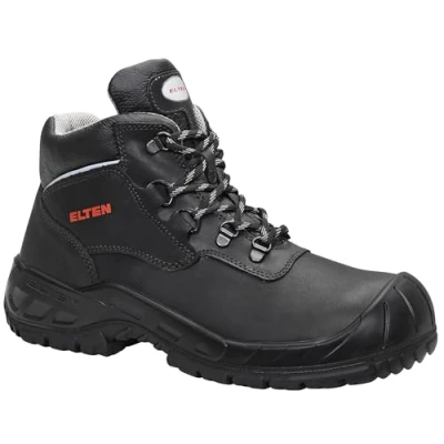 Abbildung von ELTEN Sicherheitsschuhe LUTZ S3 HI, Damen und Herren, Leder, Stahlkappe, leicht, robust, Schwarz, Größe: 39