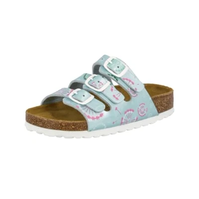 Abbildung von LICO LINE Flower Pantolette flach für Kinder, Größe: 37, Green Schuhe