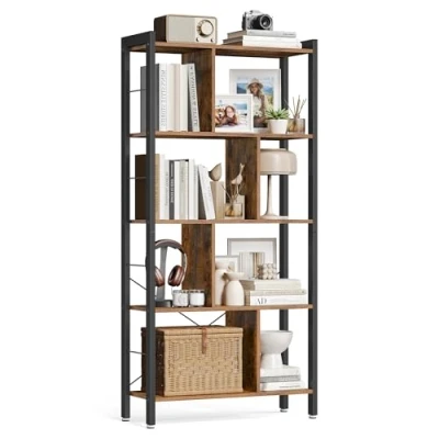 Abbildung von VASAGLE Bücherregal Standregal, Metallgestell, Arbeitszimmer