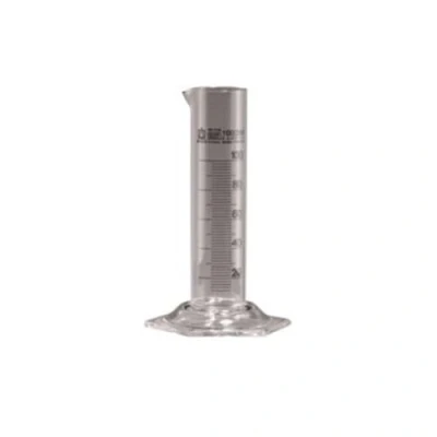 Abbildung von Brand Silberbrand Eterna Duran Messzylinder, Klass B, 100mL Kapazität, Niedrige Form, 165mm Höhe, 2 Stück
