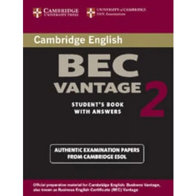 Abbildung von Cambridge Bec Vantage 2: Examination Papers from University of ESOL Examinations: English for Speakers Other (Bec Practice Tests)