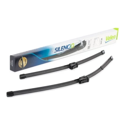 Abbildung von Scheibenwischer Valeo Silencio X.trm, Flat Blade Set 574476 vorne Rahmenlos Top Lock VOLKSWAGEN: Jetta 4, Passat B7 Limousine, NMS