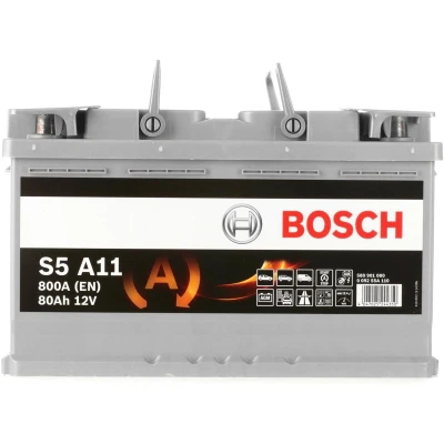 Abbildung von BOSCH S5 0 092 S5A 110 Batterie 12V 80Ah 800A B13 MERCEDES BENZ: GLC Coupe, SLK, E Klasse Limousine, BMW: 2 Gran Tourer, 3 Touring