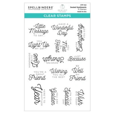 Abbildung von Spellbinders Sealed Sentiments Clear Stamp (STP 122) (DISCONTINUED)