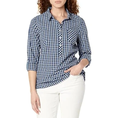 Abbildung von Tommy Hilfiger Damen J2xmh365 tb1 s Hemd, True Blue Multi, Klein