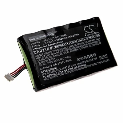 Abbildung von vhbw Akku kompatibel mit Peli 9410, 9410L Taschenlampe Kopflampe (7500 mAh, 7,4 V, Li Ion)