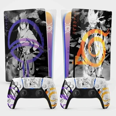 Abbildung von PS5 Skin Hokage Sticker, Aufkleber für Playstation 5 Konsole und Controller, Disc Standard Edition, (2 Controller)