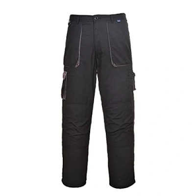 Abbildung von Portwest Texo Kontrast Hose, Größe: XS, Farbe: Schwarz, TX11BKRXS