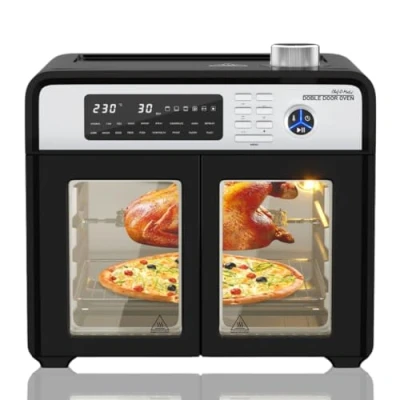 Abbildung von Best Direct® Minibackofen Chef O Matic Double Door Oven, XXL Heißluft Backofen, Airfryer ohne Öl, 28 Liter, 1700 Watt