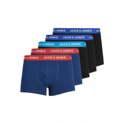 Abbildung von Jack &amp; Jones Jaclee Trunks 5 PACK Boxerbriefs, Herren, Größe: Large, Blue/black