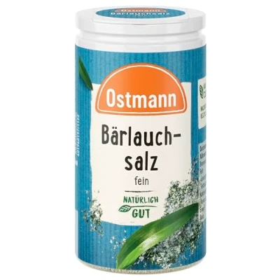 Abbildung von Ostmann Gewürze Bärlauchsalz Ideal zu herzhaften Gemüse oder Fleischgerichten Recyclebare, nachfüllbare Streudose 65 g im Streuer