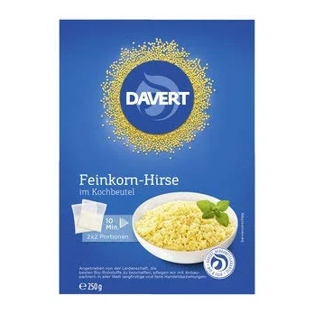 Abbildung von Davert Feinkorn Hirse im Kochbeutel, 6er Pack (6 x 250 g) Bio