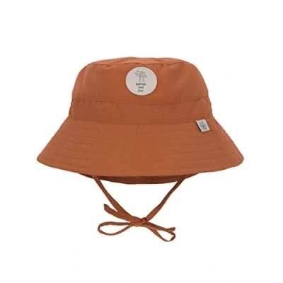 Abbildung von LÄSSIG Baby Kinder Fischerhut Sonnenhut Strandhut Kinderhut Atmungsaktiv Sonnenschutz UV Schutz 80/Sun Protection Fishing Hat rust, 3 6 Monate, 43/45