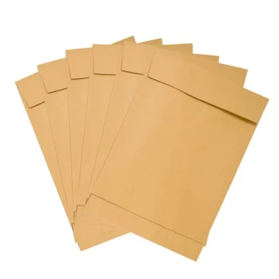 Abbildung von Emerson 50 braune Faltenversandtaschen E4 ohne Fenster 280x 400 mm 150g erweiterbare Versandtaschen mit Falten erweiterbar große Umschläge Stehboden braun für Bücher Broschüren Dokumente