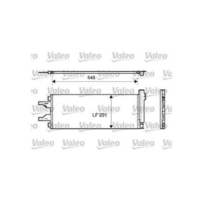 Abbildung von VALEO 814069 Klimakondensator ohne Trockner Aluminium 288 R 134a FIAT: Ducato III Kastenwagen, Bus, Pritsche / Fahrgestell