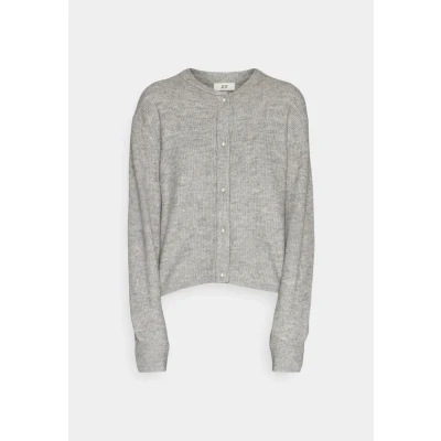 Abbildung von JdY Damen JDYLUMI Life L/S Button CARDIGA KNT NOOS Strickjacke, Medium Grey Melange, XS