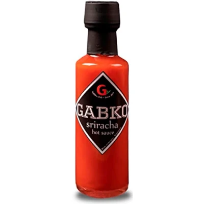 Abbildung von Gabko Sriracha Hot Sauce (100 ml) scharfe Chili Soße aus gegrillter Paprika und den schärfsten Chilis der Welt (u.a. Carolina Reaper)