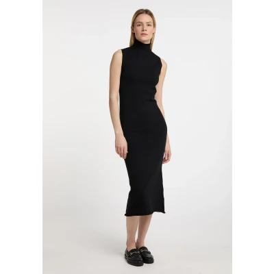 Abbildung von DREIMASTER klassik Women&#039;s Knit Dress XL/XXL / Schwarz 50% Viskose 28% Polyester 22% Nylon