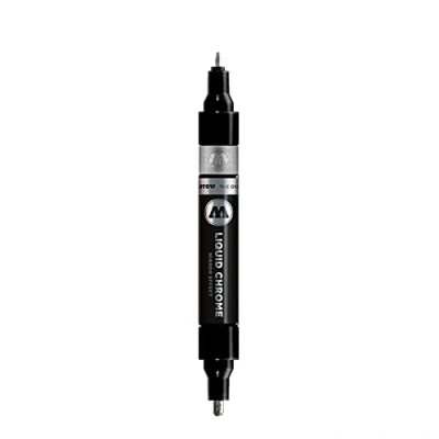 Abbildung von MOLOTOW Liquid Chrome Twin Acrylstift 1.5 4.0 mm Silber