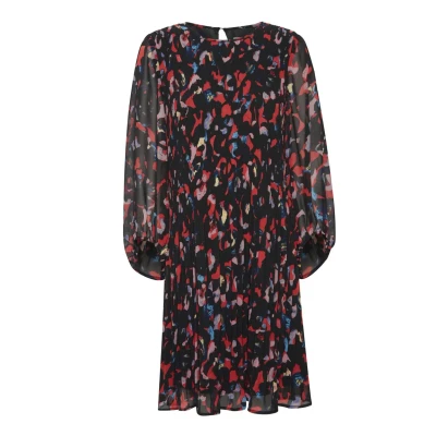 Abbildung von ICHI Ihnalla Freizeitkleid, Damen, Größe: 36, Poppy red print