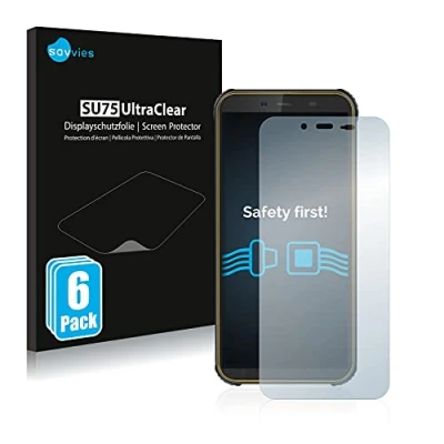 Abbildung von Savvies 6 Stück Schutzfolie für Blackview BV5500 Pro Displayschutz Folie Ultra Transparent