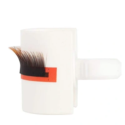 Abbildung von Falsche Wimpern Kleber Halter, U Form Ring Streifen Palette Halter Make up Werkzeug für Wimpernverlängerungen (01# Gewöhnlicher förmiger Ringbecher)