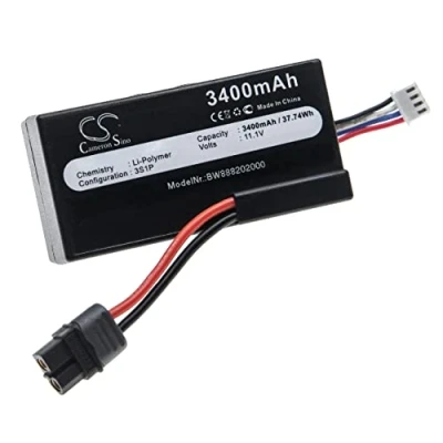 Abbildung von vhbw 1x Akku kompatibel mit Parrot Disco Drohne Multicopter Quadrocopter (3400 mAh, 11,1 V, Li Polymer)
