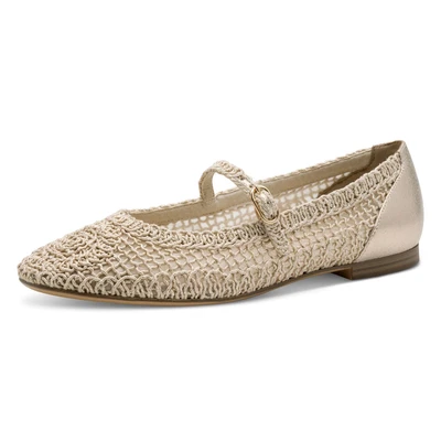 Abbildung von Tamaris Riemchenballerina, Damen, Größe: 36, Light gold Schuhe