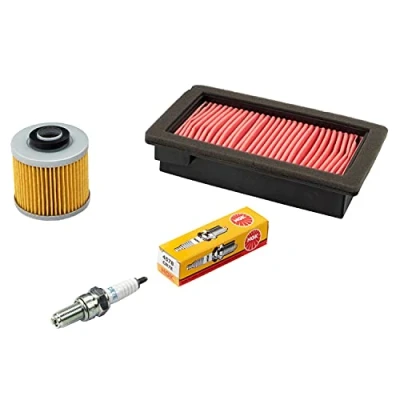 Abbildung von Wartungspaket Luftfilter + Ölfilter Zündkerze für Yamaha MT 03 660 XT XT660 RM02 DM01 Baujahr 2004 2015