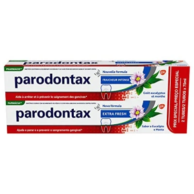 Abbildung von Parodontax Zahnpasta Intensive Frische, lindert Zahnempfindlichkeit, extra Fresh, 2 x 75 ml