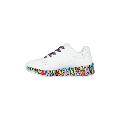 Abbildung von Skechers UNO Lite Subtle Love Sneaker, weiß, 32 EU