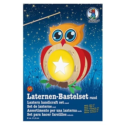 Abbildung von URSUS Papierlaterne Laternen Bastelset 34 Eule 2