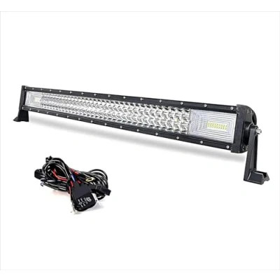 Abbildung von WELLIT Led Arbeitsscheinwerfer 42 Zoll 540W Lichtbalken Scheinwerfer Mit Kabelbaum DREI Reihen Zusatzscheinwerfer Light Bar für Traktor Auto 4x4 SUV (42 540W)