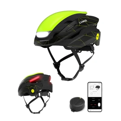 Abbildung von Lumos Ultra Smart Fahrradhelm, anpassbare LED Lichter vorne und hinten, mit Blinkern, Rennradhelme für Erwachsene: Herren, Damen