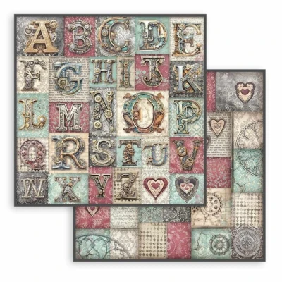 Abbildung von Stamperia Scrapbook Sheets for Scrapbooks, Albums, Card Making, Bullet Journals and More, Acid Free, Double Sided, Perfect Crafts Gifting (Master of Magic, Alphabet) (30.5 x 30.5cm)