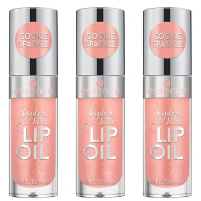 Abbildung von essence hydra kiss LIP OIL, Lipgloss, Nr. 09, Nude, feuchtigkeitsspendend, pflegend, mit Ölen, glänzend, vegan, ohne Parabene, Mikroplastikpartikel, Nanopartikel frei, 3er Pack (3x4ml)