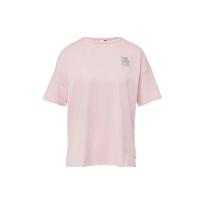 Abbildung von QS Boyfriendmit Front UND BACK Tshirt print, Damen, Größe: XL, Zartrosa
