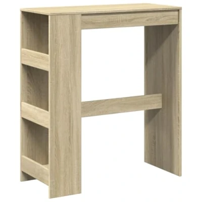 Abbildung von vidaXL Esstisch Bartisch mit Regal Sonoma Eiche 90x40x103,5 cm Holzwerkstoff (1 St)
