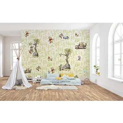 Abbildung von Komar Vliestapete &quot;Winnie the Pooh Friends&quot;, 300x280 cm (Breite x Höhe)