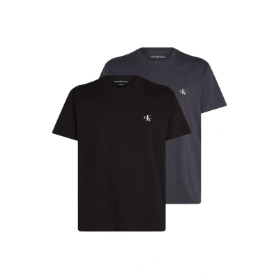 Abbildung von Calvin Klein Jeans Monologo 2 PACK Tshirt basic, Herren, Größe: Large, Black india ink