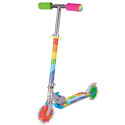 Abbildung von Ozbozz Rainbow Foldalbe Scooter Leuchtende Räder ab 5 Jahren