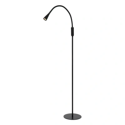 Abbildung von LUCIDE ZOZY Stehlampe Mit Leselampe LED Dim. 1x4W 3000K 3 StepDim Schwarz