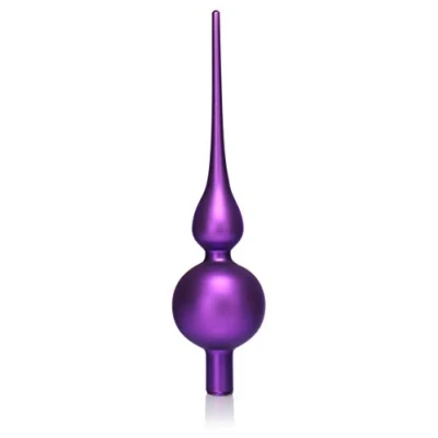 Abbildung von com four® Weihnachtsbaumspitze matt Christbaumspitze aus echtem Glas für Weihnachten Tannenbaumspitze den Christbaum, 28 cm