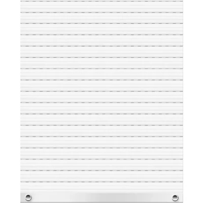 Abbildung von Schellenberg 39021 120 x 140 cm weiß, Rolladenpanzer Set PVC Maxi für 60 mm Stahlrohrwellen, Breite kürzbar, inkl. Rolladen Aufhängefeder, Alu Endleiste, Rolladenstopper