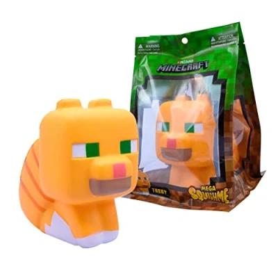 Abbildung von Just Toys Merchandise Figur Minecraft Mega SquishMe S2 Katze braun (NEU &amp; OVP)