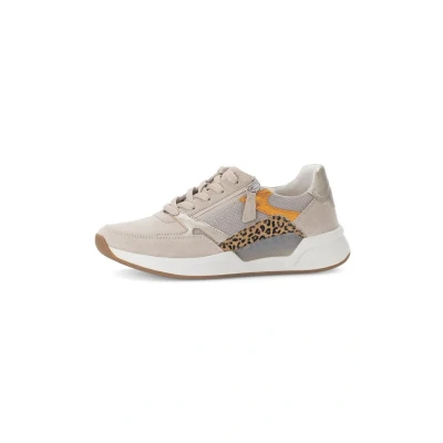 Abbildung von Gabor Damen Low Top Sneaker, Frauen Halbschuhe,schnürschuhe,schnürer,straßenschuhe,Strassenschuhe,Sportschuhe,oasi/Puder/orange,40 EU / 6.5 UK