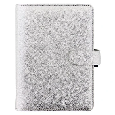 Abbildung von Filofax 2020 Saffiano Persönlich Größen Weiche Abdeckung Organizer Silber