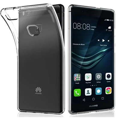 Abbildung von Verco Handyhülle für Huawei P9 Lite Case, Handy Cover Hülle Transparent Dünn Klar Silikon, durchsichtig